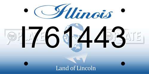 I761443 Illinois License Plate