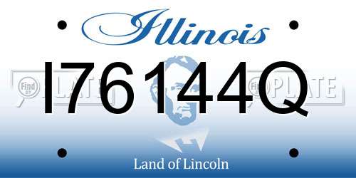 I76144Q Illinois License Plate