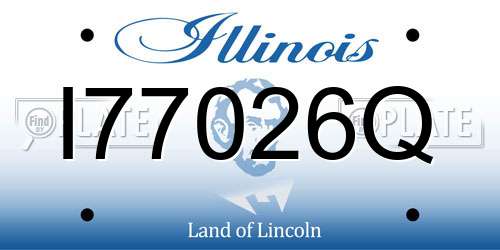 I77026Q Illinois License Plate