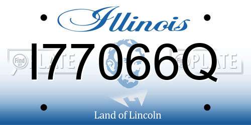 I77066Q Illinois License Plate
