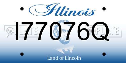 I77076Q Illinois License Plate
