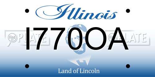 I770OA Illinois License Plate