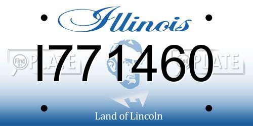 I771460 Illinois License Plate
