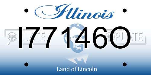 I77146O Illinois License Plate