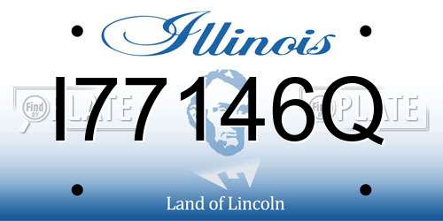 I77146Q Illinois License Plate