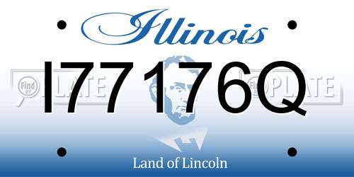 I77176Q Illinois License Plate