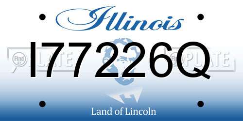 I77226Q Illinois License Plate