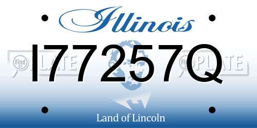 I77257Q Illinois License Plate
