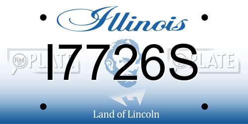 I7726S Illinois License Plate