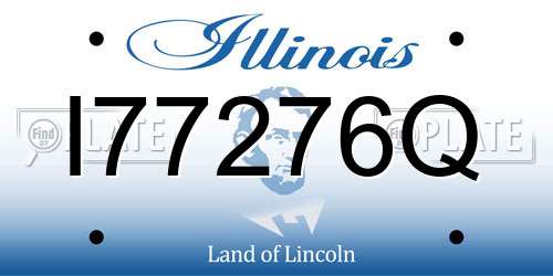 I77276Q Illinois License Plate