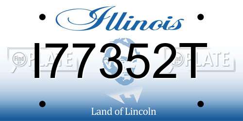I77352T Illinois License Plate