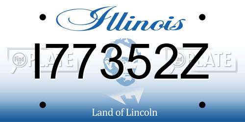 I77352Z Illinois License Plate