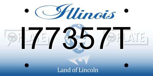 I77357T Illinois License Plate