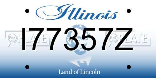 I77357Z Illinois License Plate