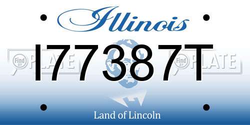 I77387T Illinois License Plate