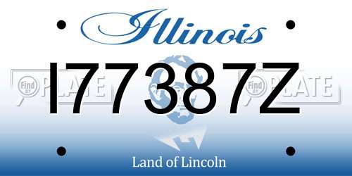 I77387Z Illinois License Plate