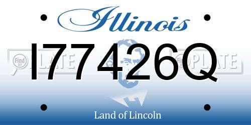 I77426Q Illinois License Plate