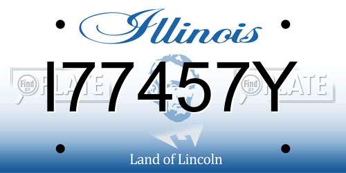 I77457Y Illinois License Plate