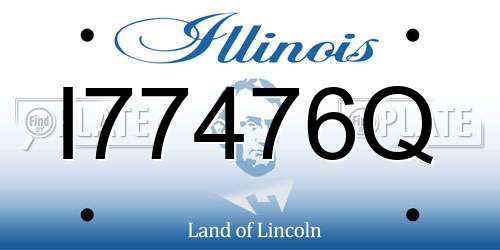 I77476Q Illinois License Plate