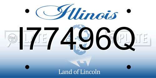 I77496Q Illinois License Plate