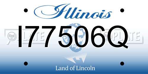 I77506Q Illinois License Plate