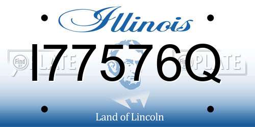 I77576Q Illinois License Plate