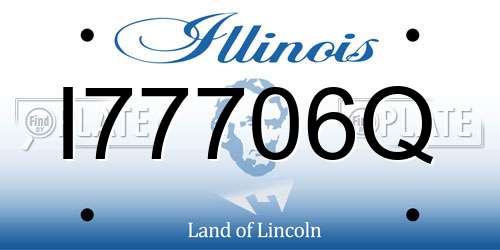 I77706Q Illinois License Plate