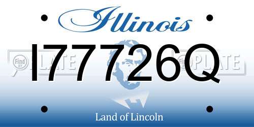 I77726Q Illinois License Plate