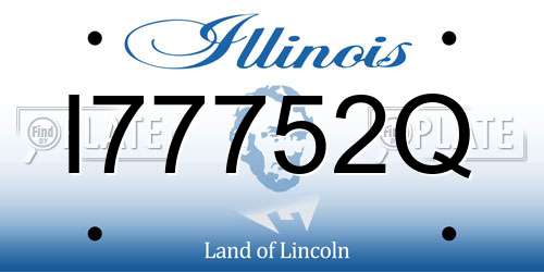 I77752Q Illinois License Plate