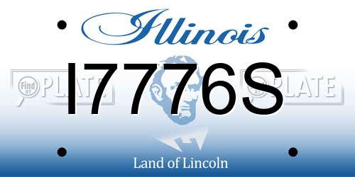 I7776S Illinois License Plate