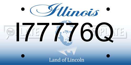 I77776Q Illinois License Plate
