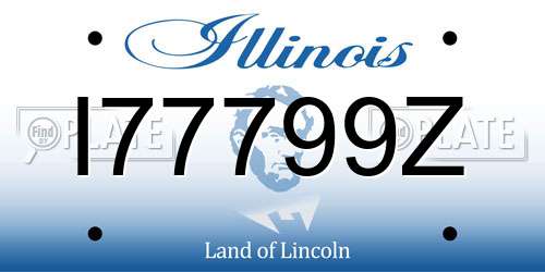 I77799Z Illinois License Plate