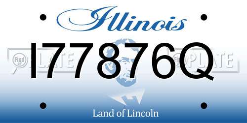 I77876Q Illinois License Plate