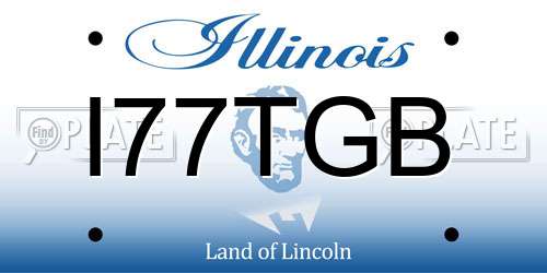 I77TGB Illinois License Plate