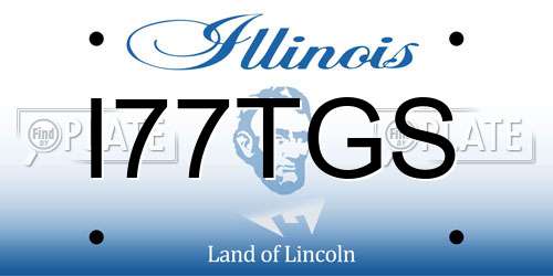 I77TGS Illinois License Plate