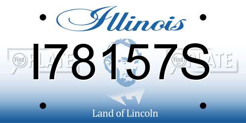 I78157S Illinois License Plate