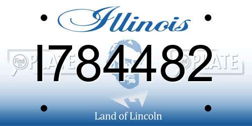I784482 Illinois License Plate