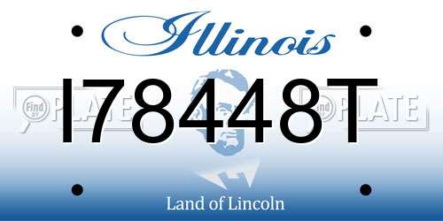 I78448T Illinois License Plate