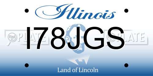 I78JGS Illinois License Plate
