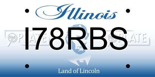 I78RBS Illinois License Plate