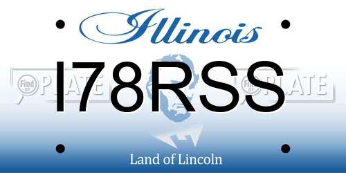 I78RSS Illinois License Plate