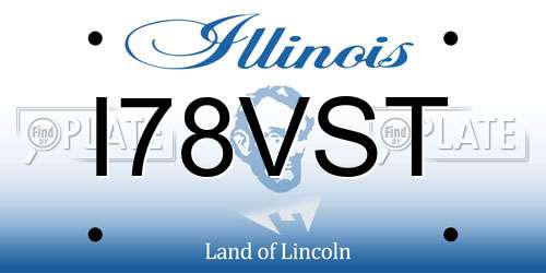 I78VST Illinois License Plate