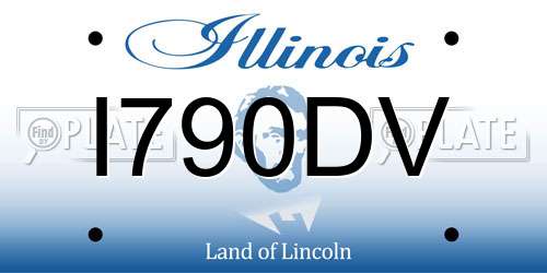 I790DV Illinois License Plate