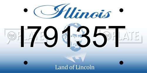I79135T Illinois License Plate