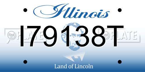 I79138T Illinois License Plate