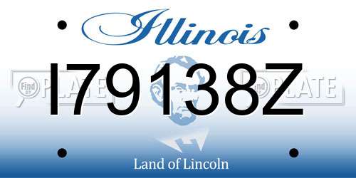 I79138Z Illinois License Plate