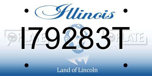 I79283T Illinois License Plate