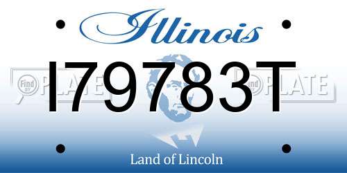 I79783T Illinois License Plate
