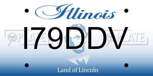 I79DDV Illinois License Plate