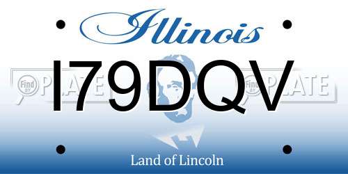 I79DQV Illinois License Plate
